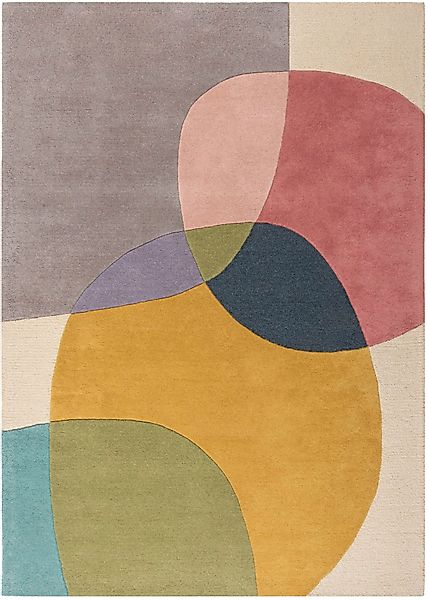 FLAIR RUGS Wollteppich "Glow, gemustert & modern" rechteckig 8 mm Höhe fußb günstig online kaufen