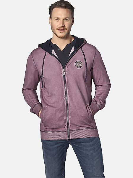 Jan Vanderstorm Kapuzensweatjacke PERKELMAN mit Rücken-Print günstig online kaufen
