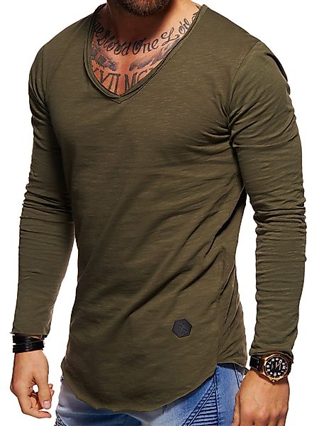 Style-Division Longsleeve SDJOLIET Basic V-Neck im günstig online kaufen