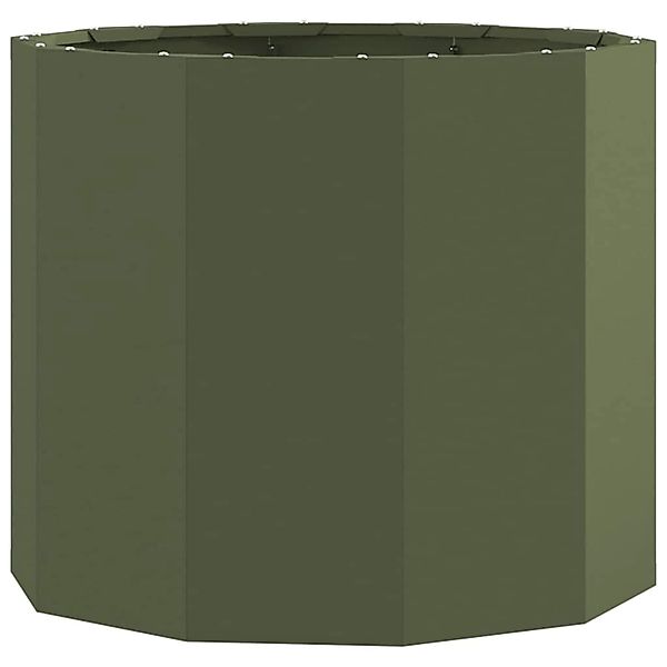 vidaXL Pflanzkübel Olive Grün 60 x 60 x 50 cm Stahl 883762 günstig online kaufen