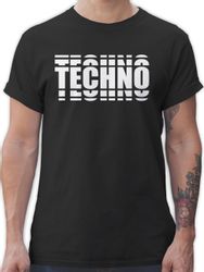 Shirtracer T-Shirt Techno Festival Outfit Geschenk günstig online kaufen