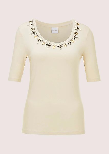 MADELEINE Kurzarmshirt "Shirt Elegantes Oberteil mit Schmucksteinen" günstig online kaufen