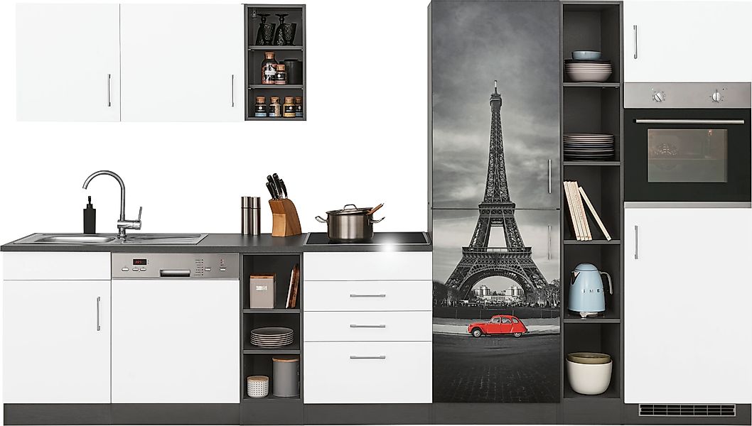 KOCHSTATION Küchenzeile »KS-Paris – Küchen mit einzigartigen Fotomotiven au günstig online kaufen