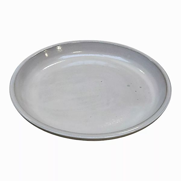 Teramico Blumentopfuntersetzer Pflanzteller Keramik 32cm Grau-Weiß günstig online kaufen