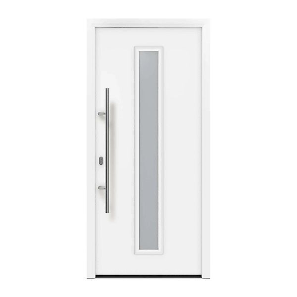 EcoStar Haustür Isopro IP 020S Verkehrsweiß 110 cm x 210 cm DIN L günstig online kaufen