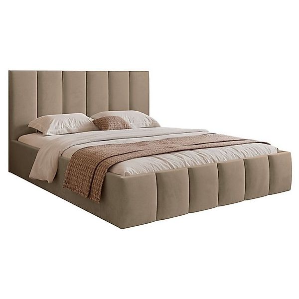Selsey Polsterbett SARAFINO, Bett mit Polsterrahmen, Kopfteil, Bettkasten 1 günstig online kaufen