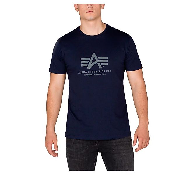 Alpha Industries Basic Kurzärmeliges T-shirt XS Rep.Blue günstig online kaufen