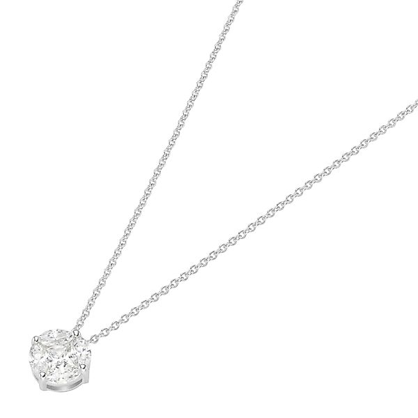 Smart Jewel Kette mit Anhänger "rund mit Zirkonia Steinen, Silber 925" günstig online kaufen