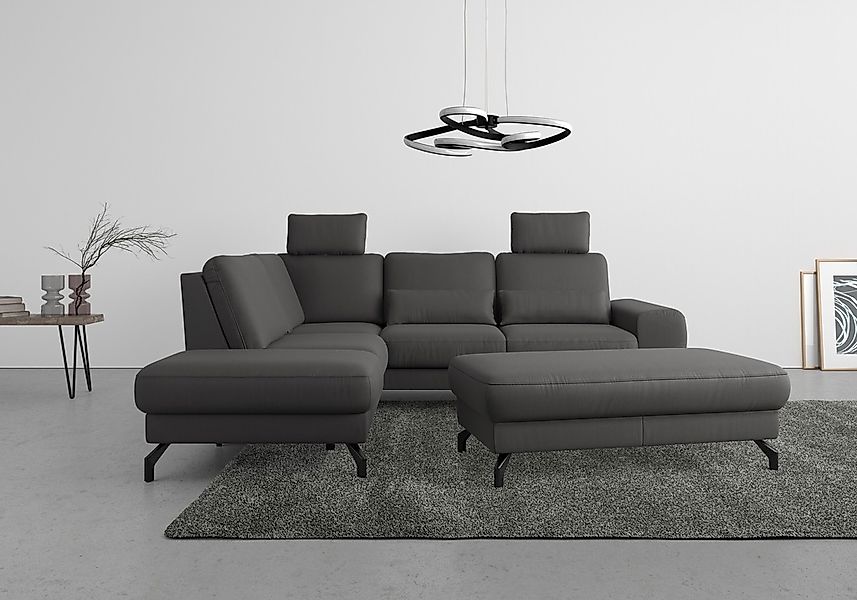 sit&more Ecksofa "Cinturo L-Form", inklusive Sitztiefenverstellung und Fede günstig online kaufen