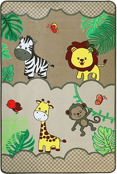 Primaflor-Ideen in Textil Kinderteppich »SAFARI, Made in Belgium«, rechteck günstig online kaufen