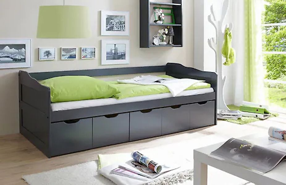 Ticaa Funktionsbett "Maria" mit 5 Schubkästen, wahlweise mit Matratze günstig online kaufen