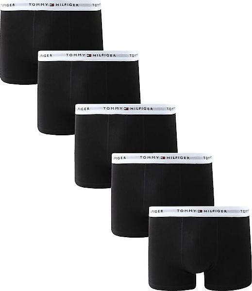 Tommy Hilfiger Boxer Trunk 5-Pack Schwarz - Größe M günstig online kaufen