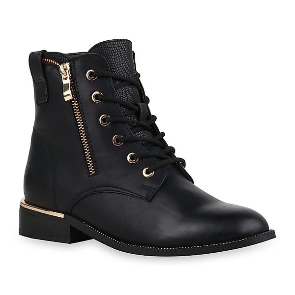 VAN HILL 835606 Schnürstiefelette mit Zipper günstig online kaufen