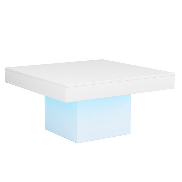 radelldar Couchtisch Wohnzimmertisch mit led beleuchtung günstig online kaufen