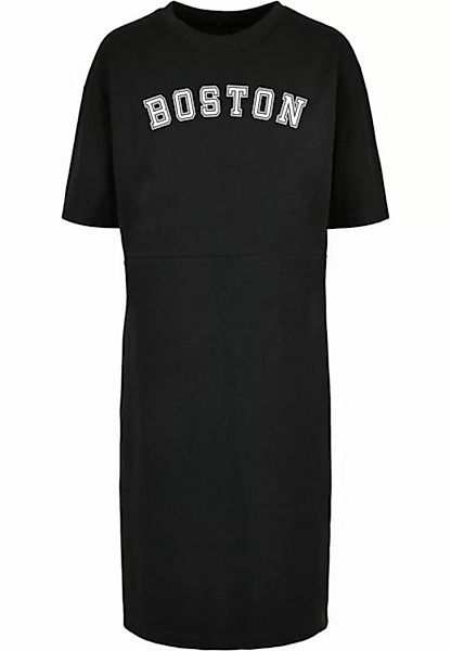 Merchcode Shirtkleid Merchcode Damen Ladies Boston X Organic Oversized Slit günstig online kaufen