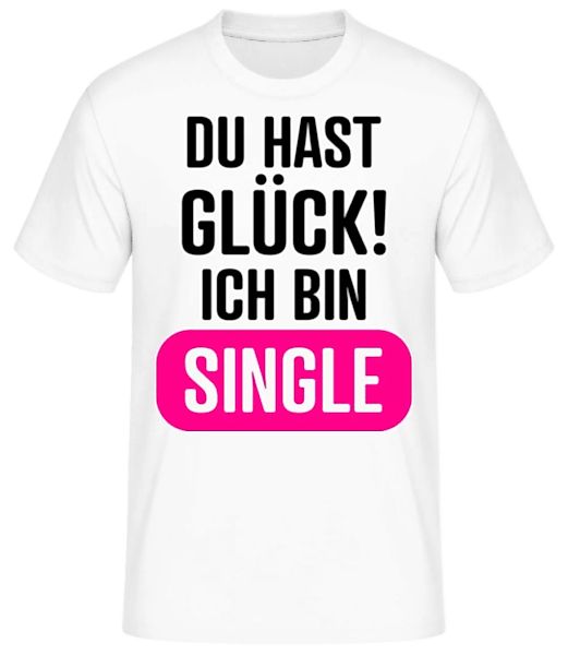 Du Hast Glück Single · Männer Basic T-Shirt günstig online kaufen