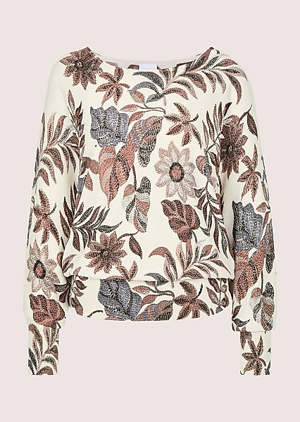 MADELEINE Longpullover "Viskosepullover Druckpullover mit floralem Muster" günstig online kaufen