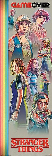 Poster Stranger Things - Türposter - Game Over günstig online kaufen
