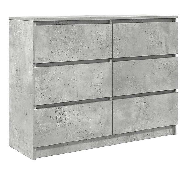 vidaXL Sideboard Sideboard Betongrau 100x35x76 cm Holzwerkstoff (1 St) günstig online kaufen
