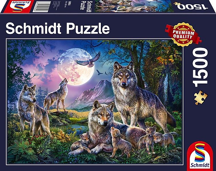 Schmidt Spiele Puzzle 1500 Teile Schmidt Spiele Puzzle Wölfe 58954, 1500 Pu günstig online kaufen