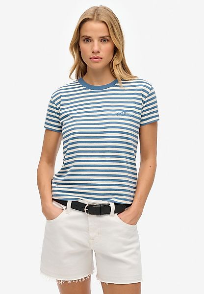 Superdry T-Shirt "ESSENTIAL LOGO STR FITTED TEE", angenehmes Tragegefühl du günstig online kaufen