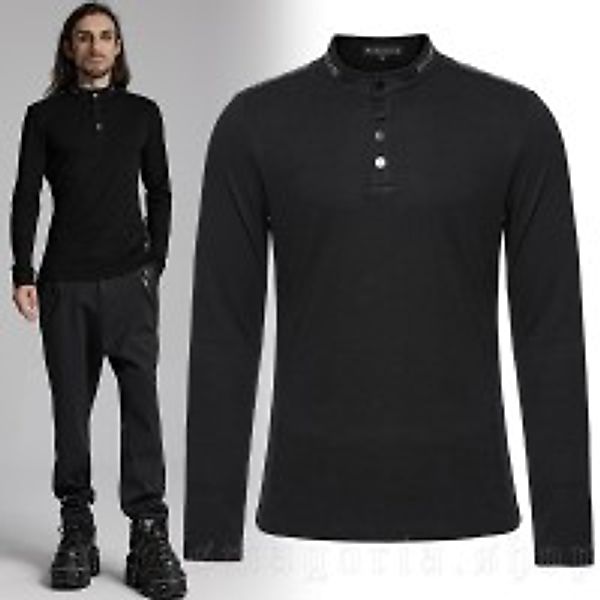 Lässiges schwarzes Goth-Top günstig online kaufen