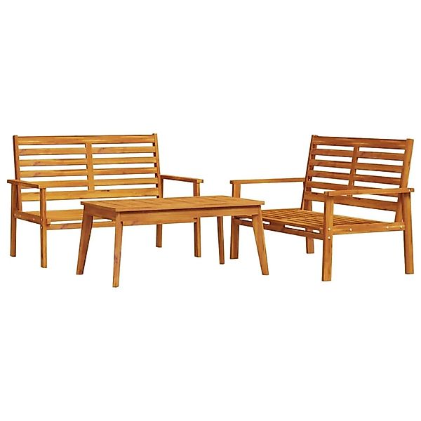 vidaXL 3-Tlg Garten-Lounge-Set Massivholz Akazie 3211797 günstig online kaufen