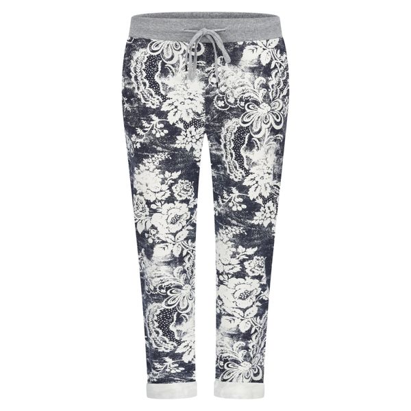 Mississhop Chinohose Damen Hose Blumen Jogginghose günstig online kaufen