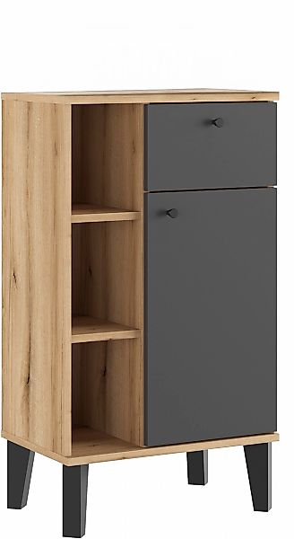 Home affaire Midischrank "Oslo, Badschrank mit Knopfgriff, Schrank im skand günstig online kaufen