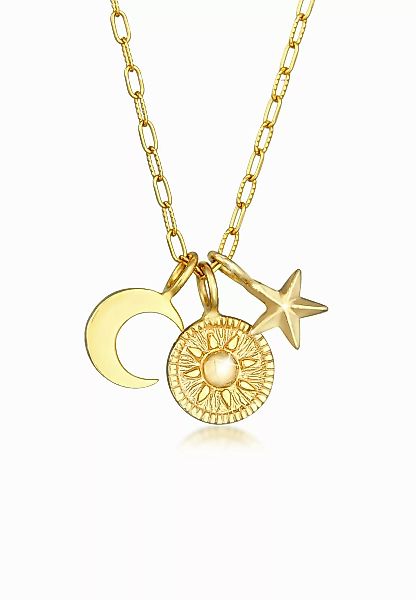 Elli Kette mit Anhänger Sonne Mond günstig online kaufen