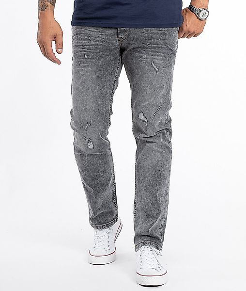 Rock Creek Regular-fit-Jeans Herren Jeans Stonewashed günstig online kaufen