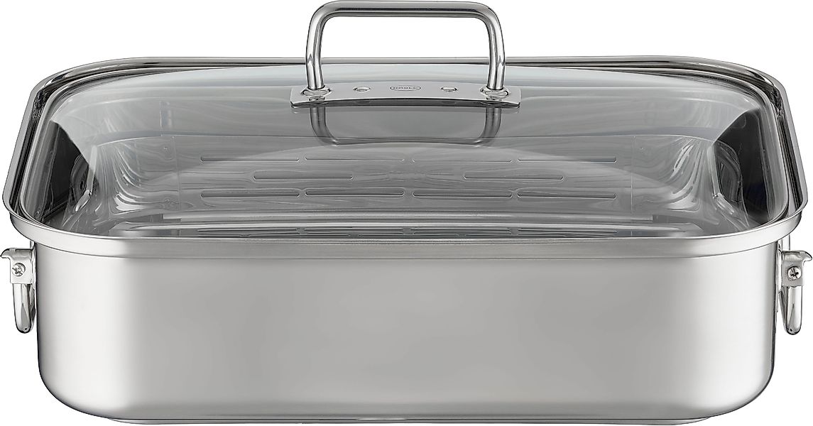 RÖSLE Bräter »EXPERTISO«, Edelstahl 18/10, (1 tlg.), mit Glasdeckel, spülma günstig online kaufen