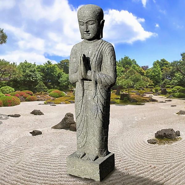 Garten Figur Shaolin Mönch Avadi Mit Geste Der Demut günstig online kaufen
