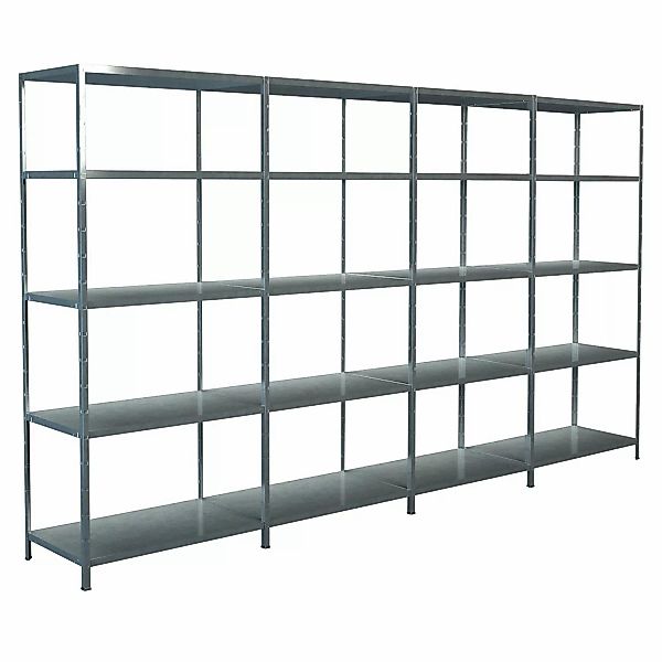 Schulte Steck-Grund- und 3 x Anbauregale 200 cm x 400 cm x 50 cm Verzinkt günstig online kaufen