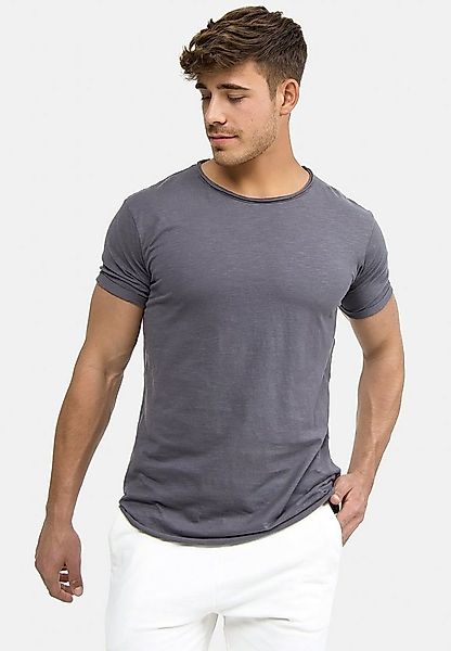 Indicode T-Shirt Herren Willbur Tee Shirt Tee Herrenshirt mit Rundhalsaussc günstig online kaufen