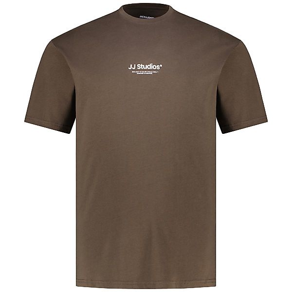 Jack&Jones T-Shirt aus Biobaumwolle Farbe braun Größe: 5XL günstig online kaufen