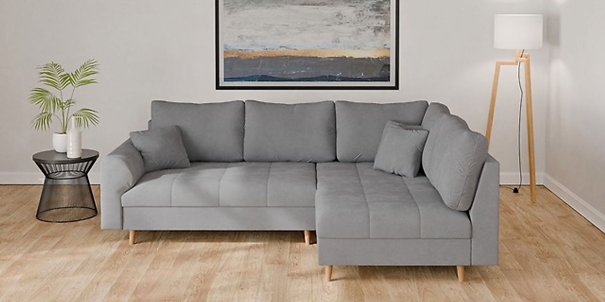 Home affaire Ecksofa »CHARRE L-Form mit Ottomane, Maße B/T/H: 231/161/81 cm günstig online kaufen