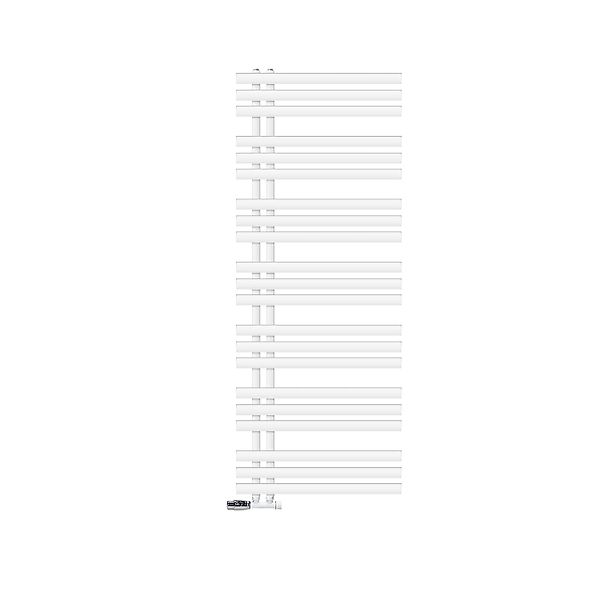 LuxeBath Badheizkörper Iron EM 600x1600 mm Weiß mit Anschlussgarnitur Eck W günstig online kaufen