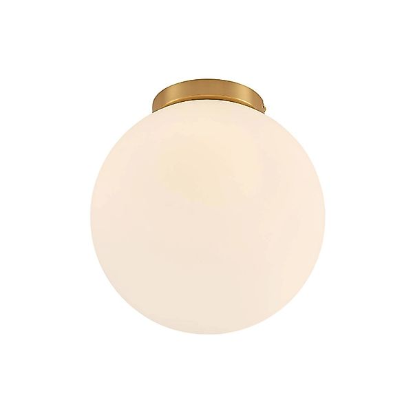 Lindby Deckenlampe Meriala 9639326 in Weiß aus Glas 1-flammig E27 Wohnzimme günstig online kaufen
