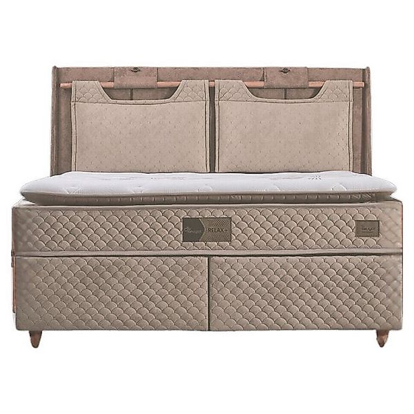 Villa Möbel Boxspringbett Relax (Bett), XXL-Bettkasten mit Gasdruckfedern günstig online kaufen