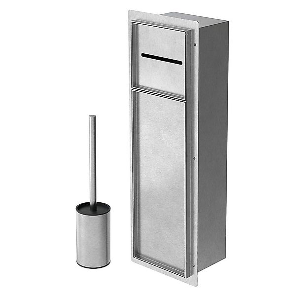 LuxeBath Toilettenpapierhalter Unterputz-Schrankmodul Edelstahl für Klobürs günstig online kaufen