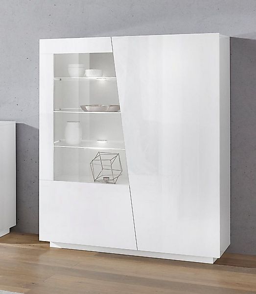 Home affaire Highboard Vega, Hochschrank, Hochkommode, Schrank, mit 2 Türen günstig online kaufen