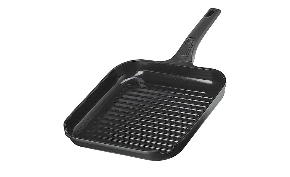 KHG Grillpfanne   ¦ schwarz ¦ Aluminium ¦ Maße (cm): B: 28 H: 4,3 T: 28.0 T günstig online kaufen