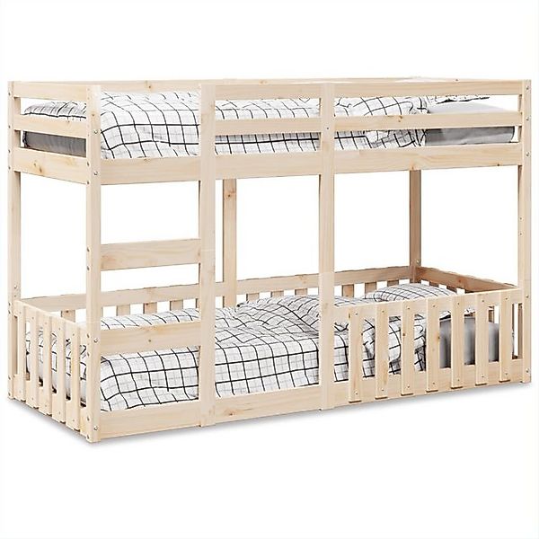 vidaXL Bett, Etagenbett 75x190 cm Massivholz Kiefer günstig online kaufen