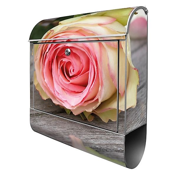 Banjado Design Briefkasten Silber Pulverbeschichtet 39x47x14cm 2 Schlüssel günstig online kaufen