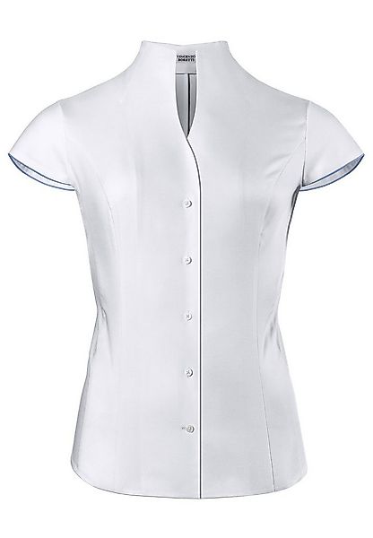 Vincenzo Boretti Klassische Bluse leicht tailliert soft Oxford Kelchkragen günstig online kaufen