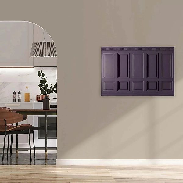 Bricoflor Wandbilder Wohnzimmer Lila Violett 3D Bild Mit Wandvertäfelung In günstig online kaufen