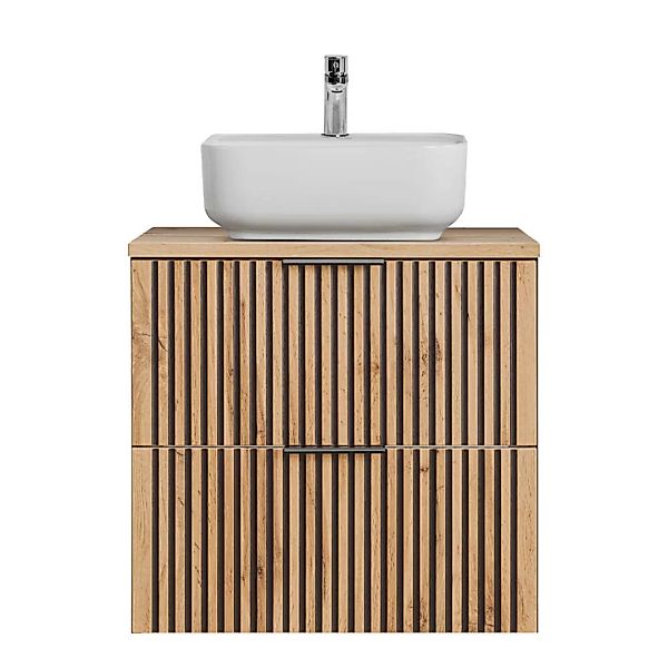 Badezimmer Waschtischunterschrank 60 cm mit Keramik Aufsatzwaschbecken XANT günstig online kaufen