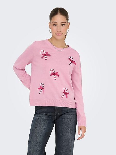 ONLY Weihnachtspullover ONLXMAS SHINE LS ONECK günstig online kaufen