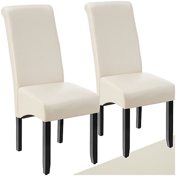tectake Esszimmerstuhl Küchenstuhl, ergonomisch, massives Hartholz günstig online kaufen